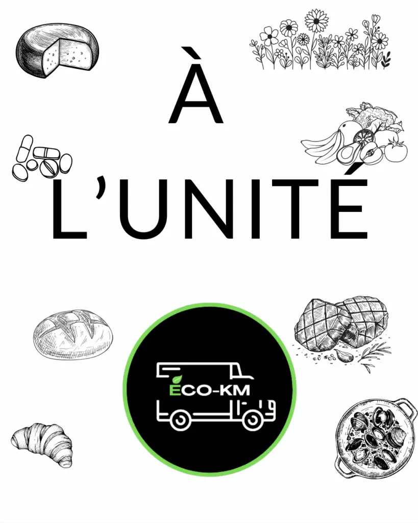 Eco-KM À l’Unité Montélimar – livraison de produits locaux, repas, fleurs et pain à domicile