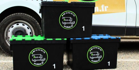 Caisses de transport Eco-KM pour la livraison de courses drive à Montélimar