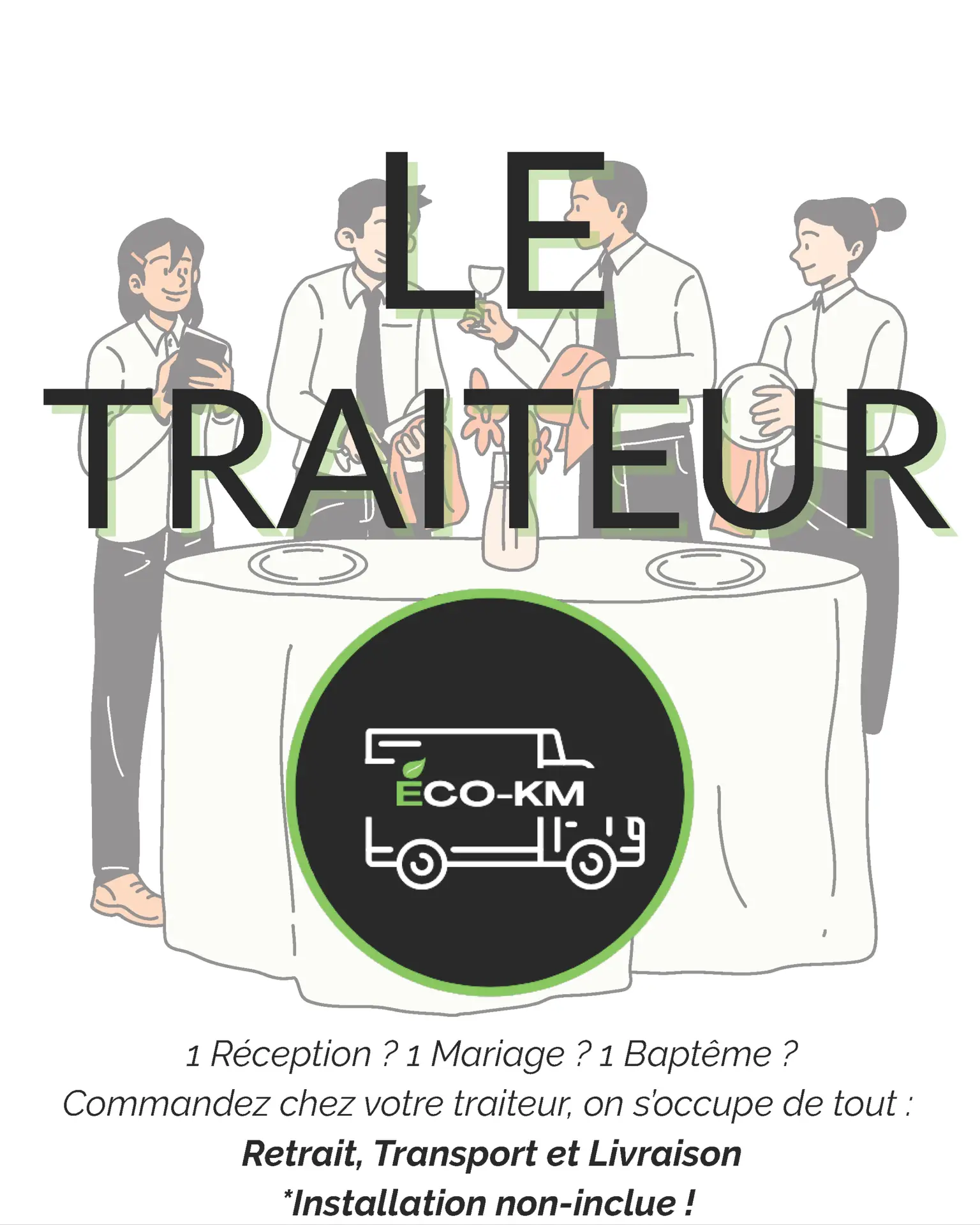 Le Traiteur – livraison traiteur à Montélimar avec Eco-KM